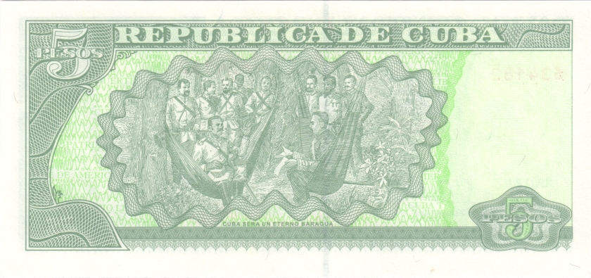 Cuba P116q 5 Pesos 2017 UNC