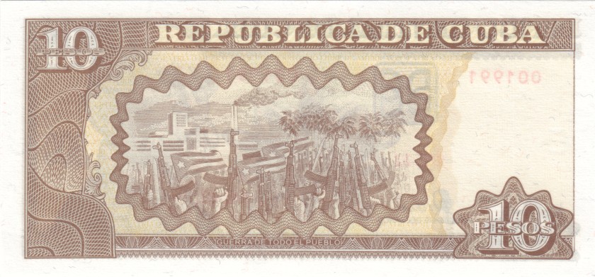 Cuba P117e 10 Pesos 2002 UNC
