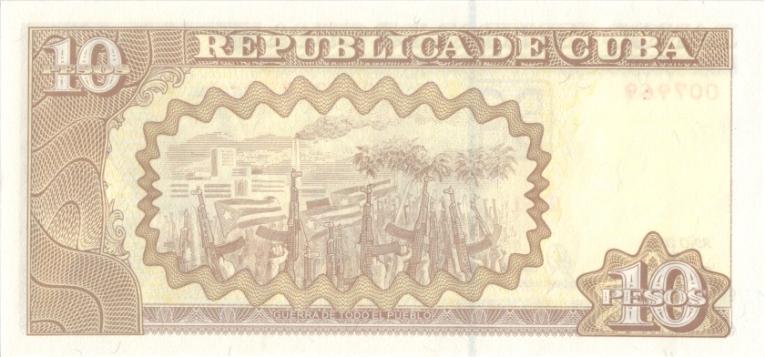 Cuba P117j 10 Pesos 2008 UNC