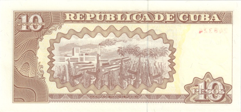 Cuba P117l 10 Pesos 2010 UNC