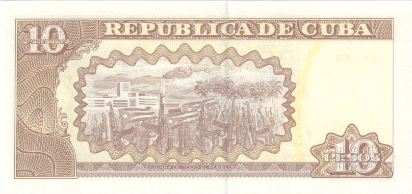 Cuba P117s 166666 10 Pesos 2017 UNC