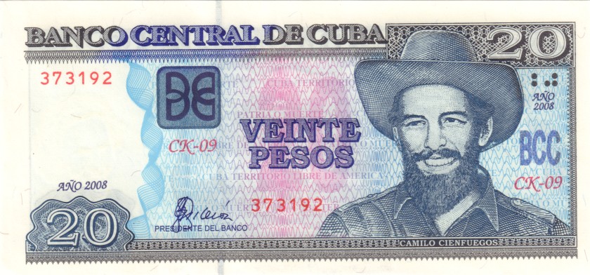 Cuba P122e 20 Pesos 2008 UNC