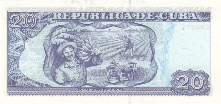 Cuba P122f 20 Pesos 2009 UNC