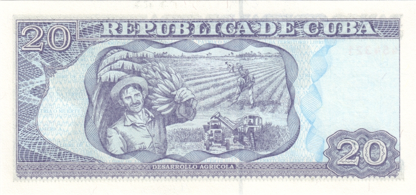 Cuba P122k 20 Pesos 2016 UNC