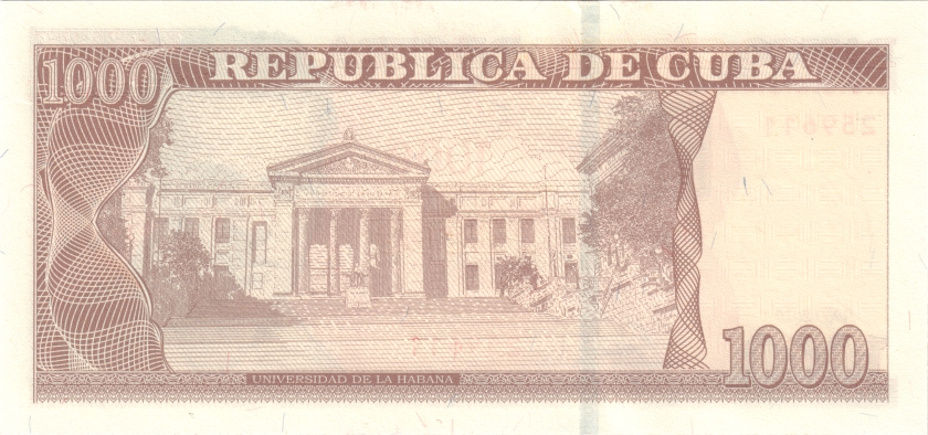 Cuba P132 1.000 Pesos 2010 UNC