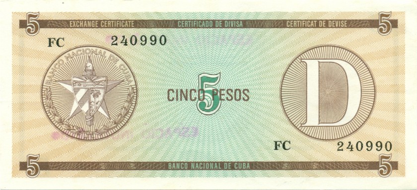 Cuba P-FX34 5 Pesos