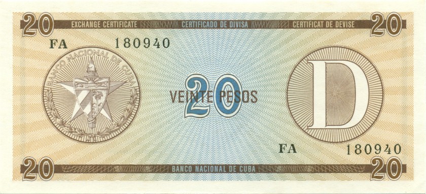 Cuba P-FX36 20 Pesos