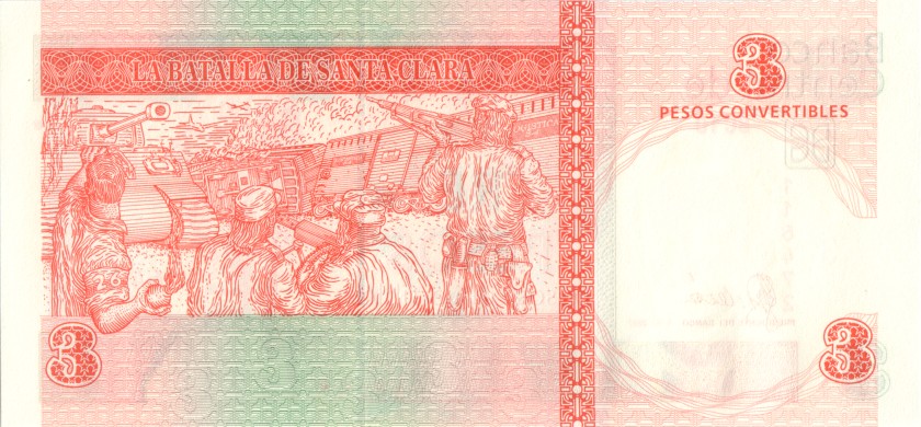 Cuba P-FX47 3 Pesos 2007 UNC
