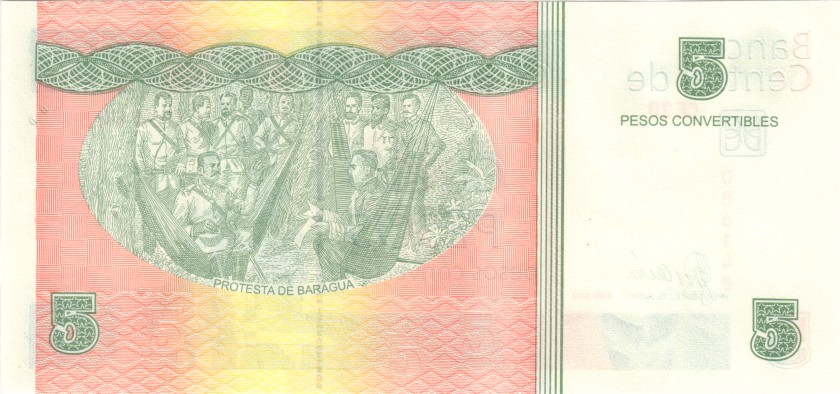 Cuba P-FX48 5 Pesos 2008 UNC