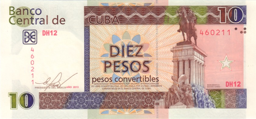 Cuba P-FX49 10 Pesos 2013 UNC