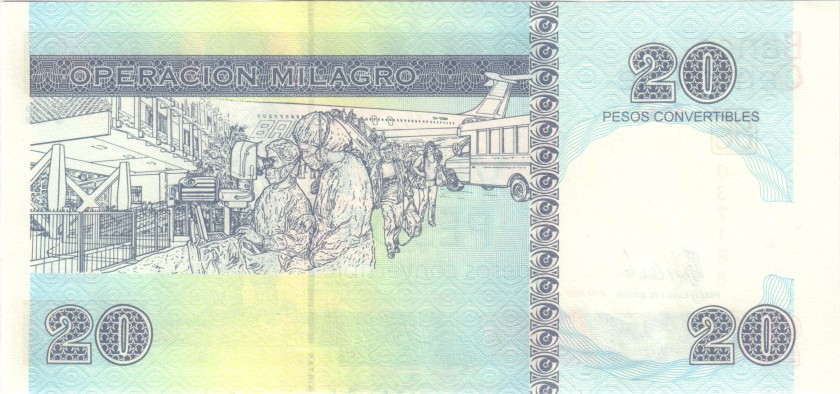 Cuba P-FX50 20 Pesos 2008 UNC