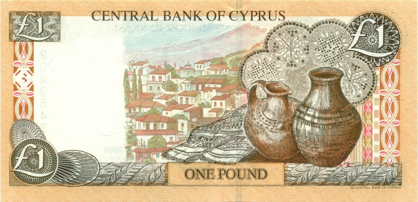 Cyprus P60d 1 Pound / Lira 2004 UNC