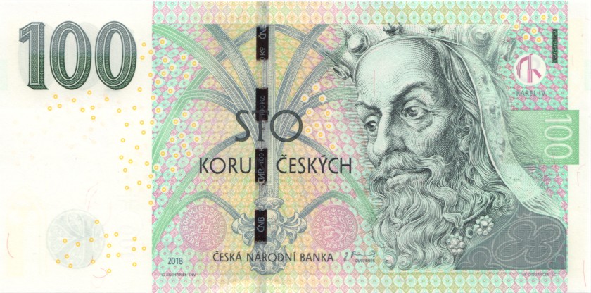 Czech Republic P18g 100 Czech Korun 2018 UNC
