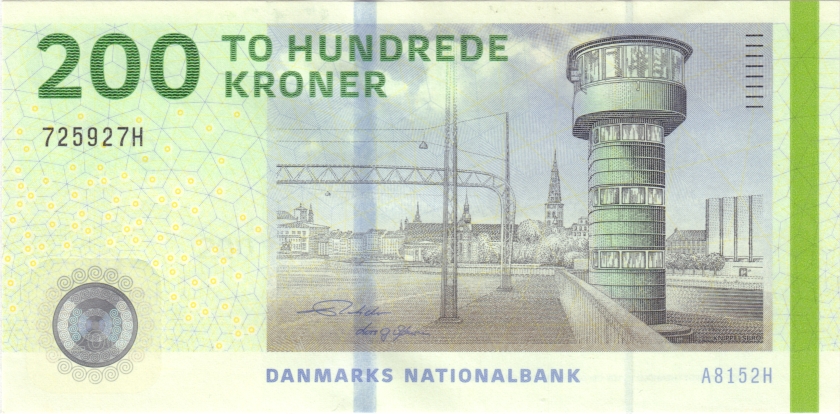Denmark P67e(2) 200 Kroner 2015 UNC