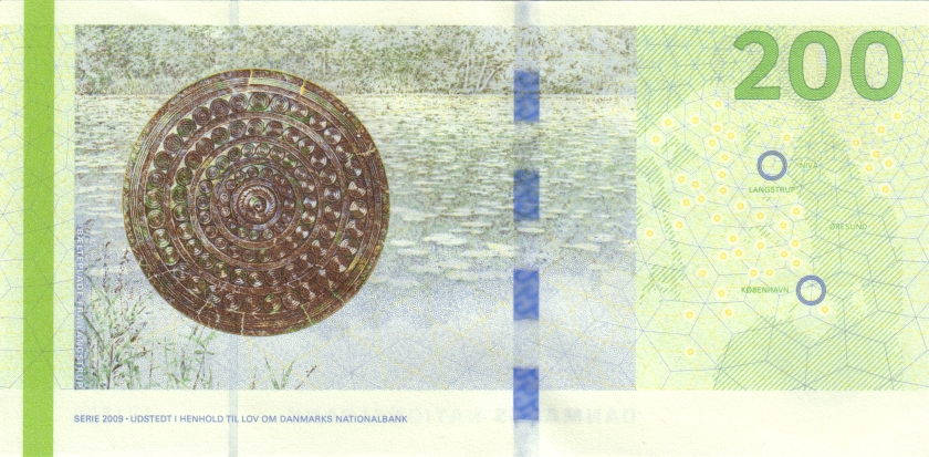 Denmark P67e(2) 200 Kroner 2015 UNC