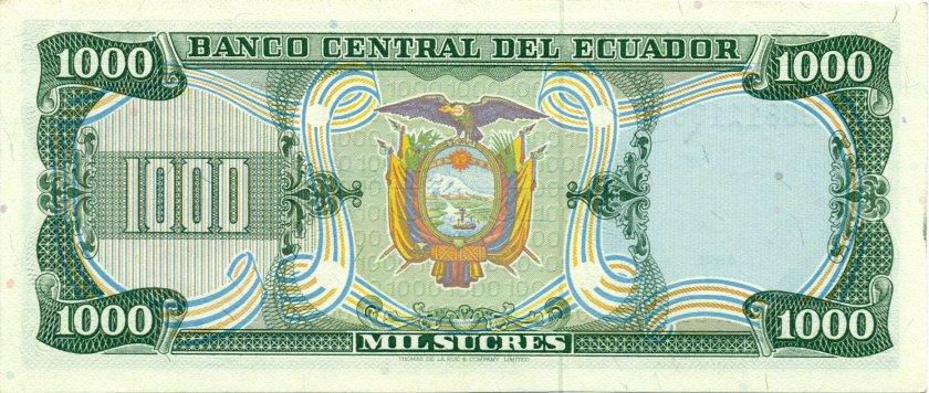 Ecuador P120a 1.000 Sucres 1979 AU