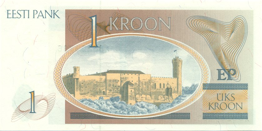 Estonia P69 1 Kroon 1992 UNC