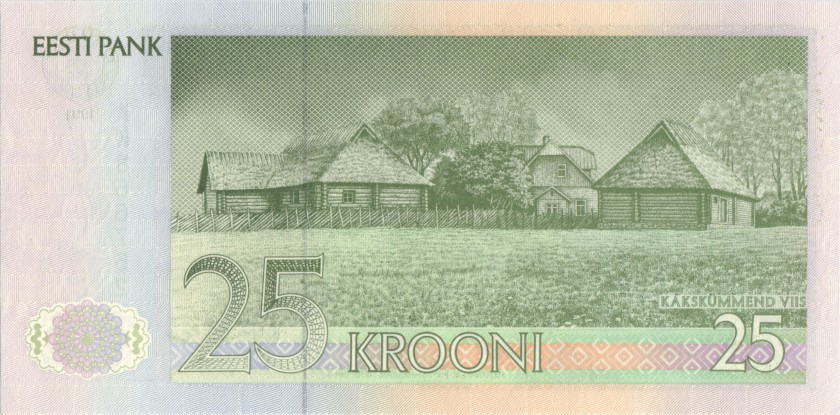 Estonia P73a 25 Krooni 1991 UNC