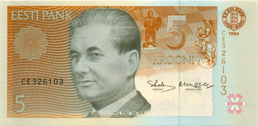 Estonia P76 5 Krooni 1994 UNC