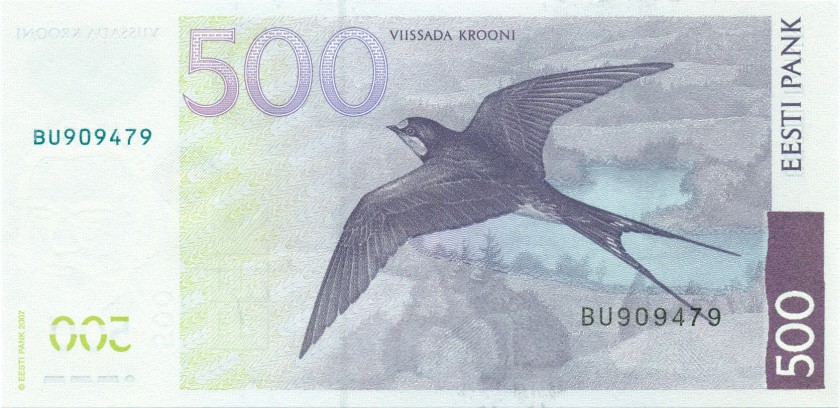 Estonia P89 500 Krooni 2007 UNC