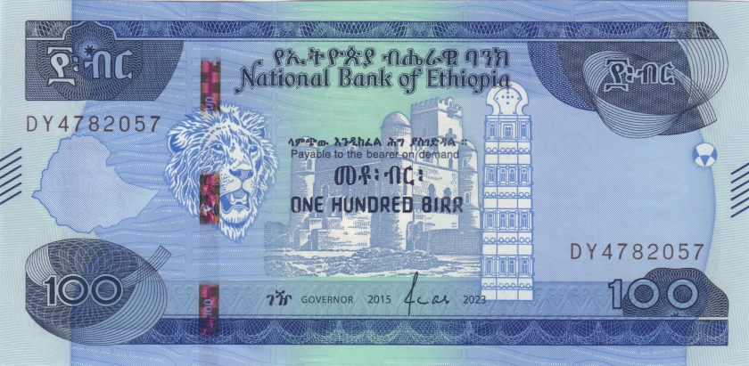 Ethiopia P-W57 100 Birr 2023 UNC