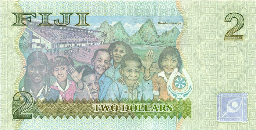 Fiji P109a 2 Dollars 2007 UNC