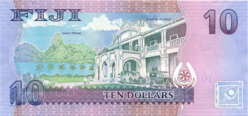 Fiji P116 10 Dollars 2012 UNC