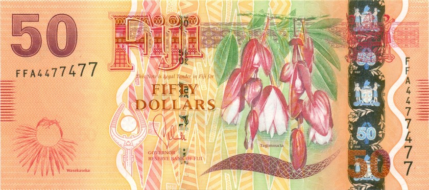 Fiji P118 50 Dollars 2012 UNC