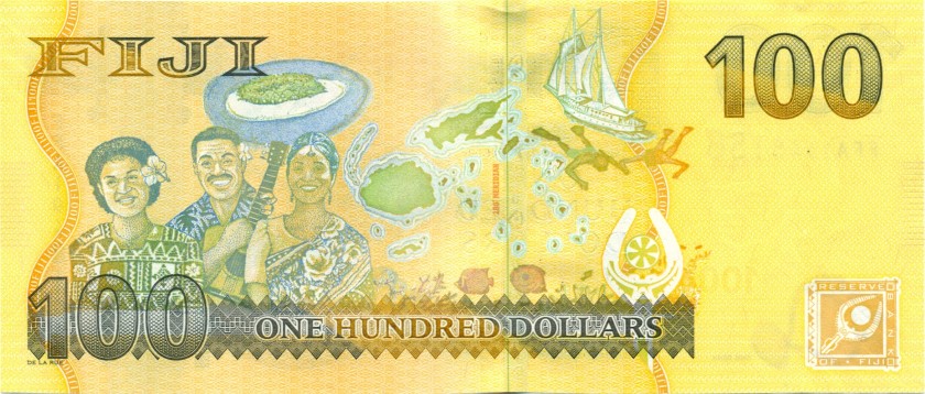 Fiji P119a 100 Dollars 2012 UNC