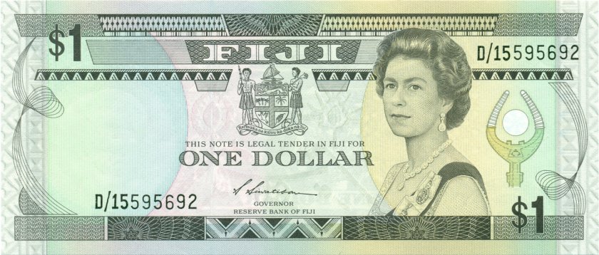 Fiji P86 1 Dollar 1987 UNC