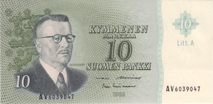 Finland P104a(112) 10 Mark 1963 UNC