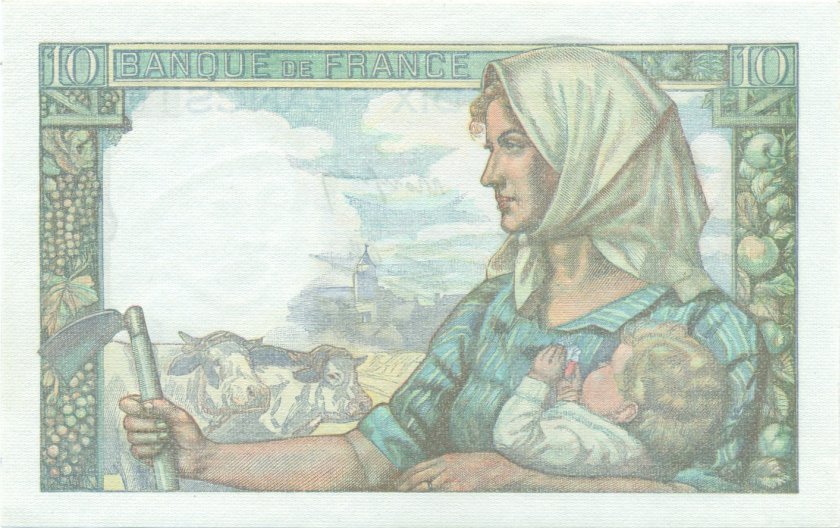 France P99b 10 Francs 1942 UNC