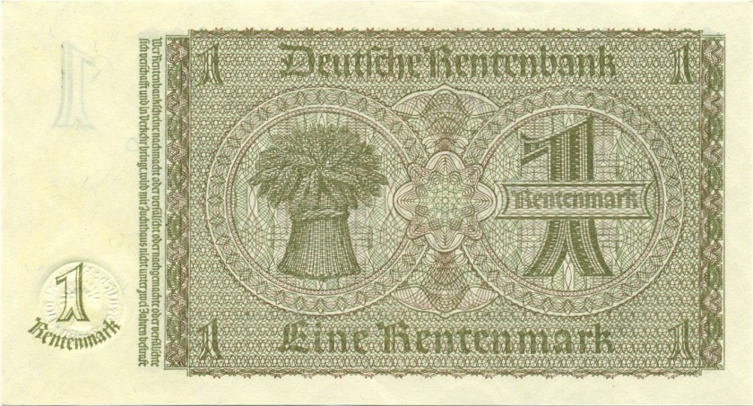 Germany P173b 1 Rentenmark 1937