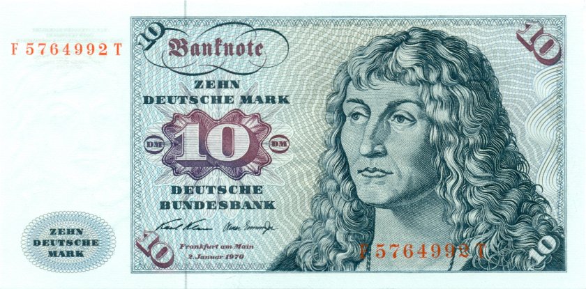 Germany P31a 10 Deutsche Mark 1970 UNC