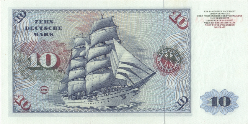 Germany P31b 10 Deutsche Mark 1977 UNC