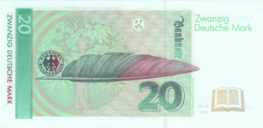 Germany P39a 20 Deutsche Mark 1991 UNC