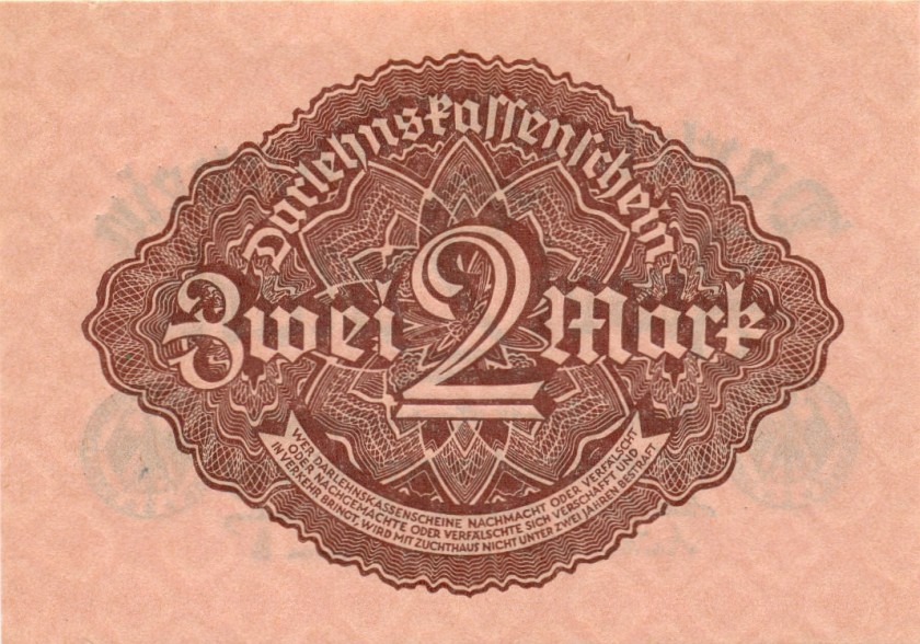 Germany P62 2 Mark 1922 UNC