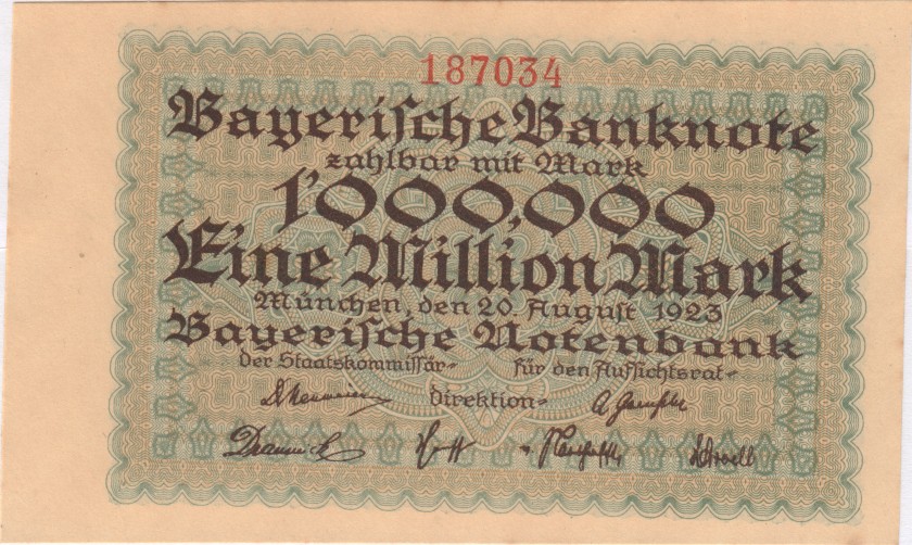 Germany P-S931 1.000.000 Mark 1923 UNC