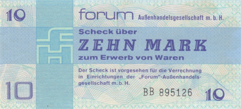 German Democratic Republic P-FX4 10 Mark 1979 UNC