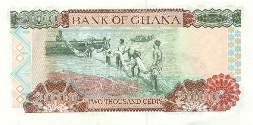 Ghana P33g 2.000 Cedis 2002 UNC