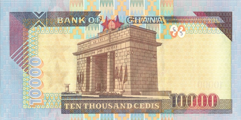Ghana P35a 10.000 Cedis 2002 UNC