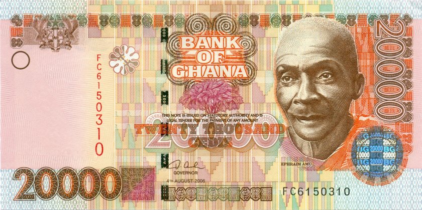 Ghana P36c 20.000 Cedis 2006 UNC