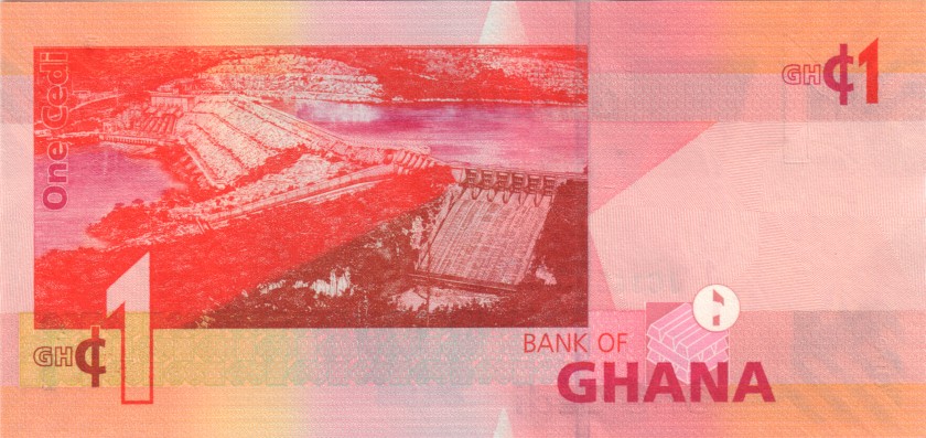 Ghana P37g 1 Cedi 2017 UNC
