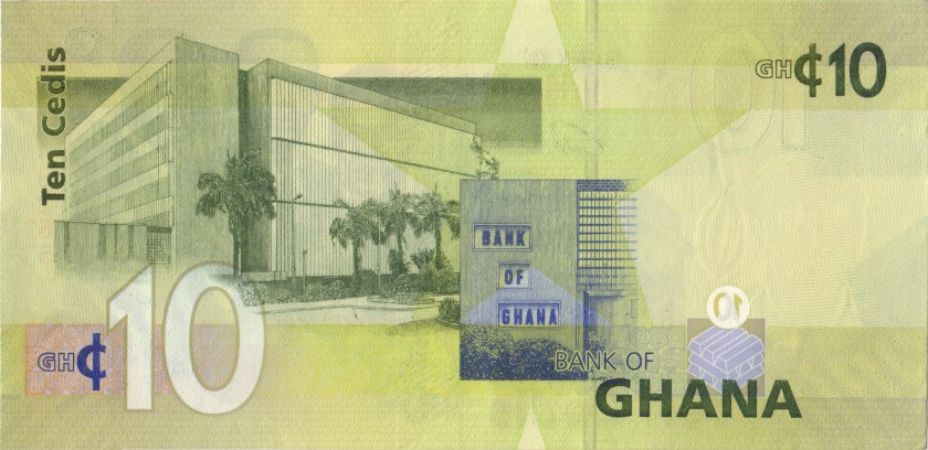 Ghana P39a 10 Cedis 2007 UNC
