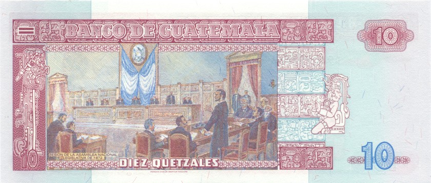 Guatemala P107 10 Quetzales 2003 UNC