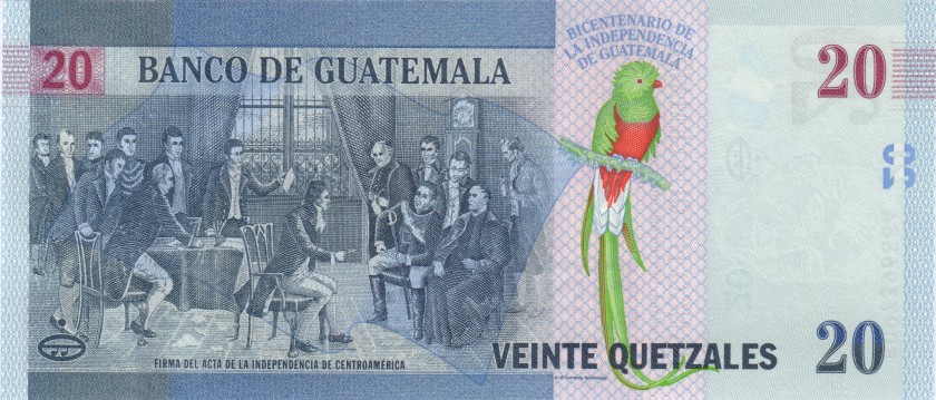 Guatemala P-W128 20 Quetzales 2020 UNC