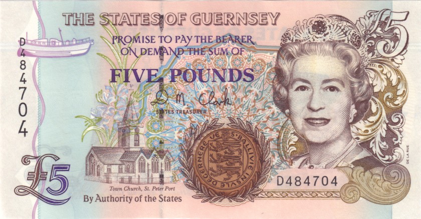 Guernsey P56c 5 Pounds 2008 UNC