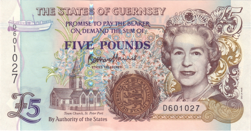 Guernsey P56d 5 Pounds 2023 UNC