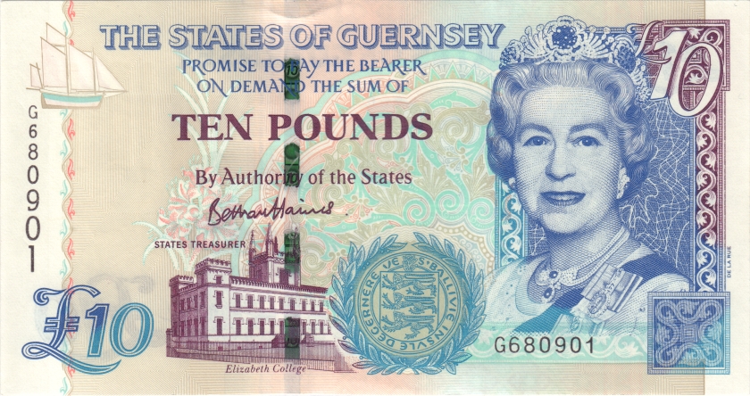Guernsey P57e 10 Pounds 2023 UNC