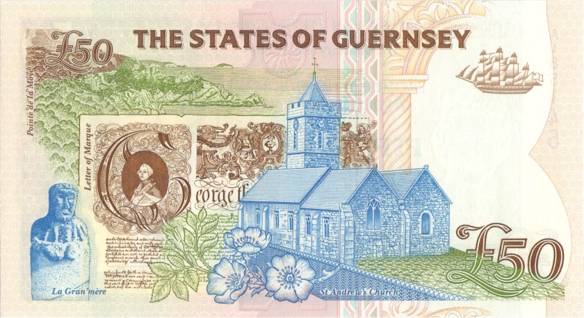 Guernsey P59 50 Pounds 1996 UNC